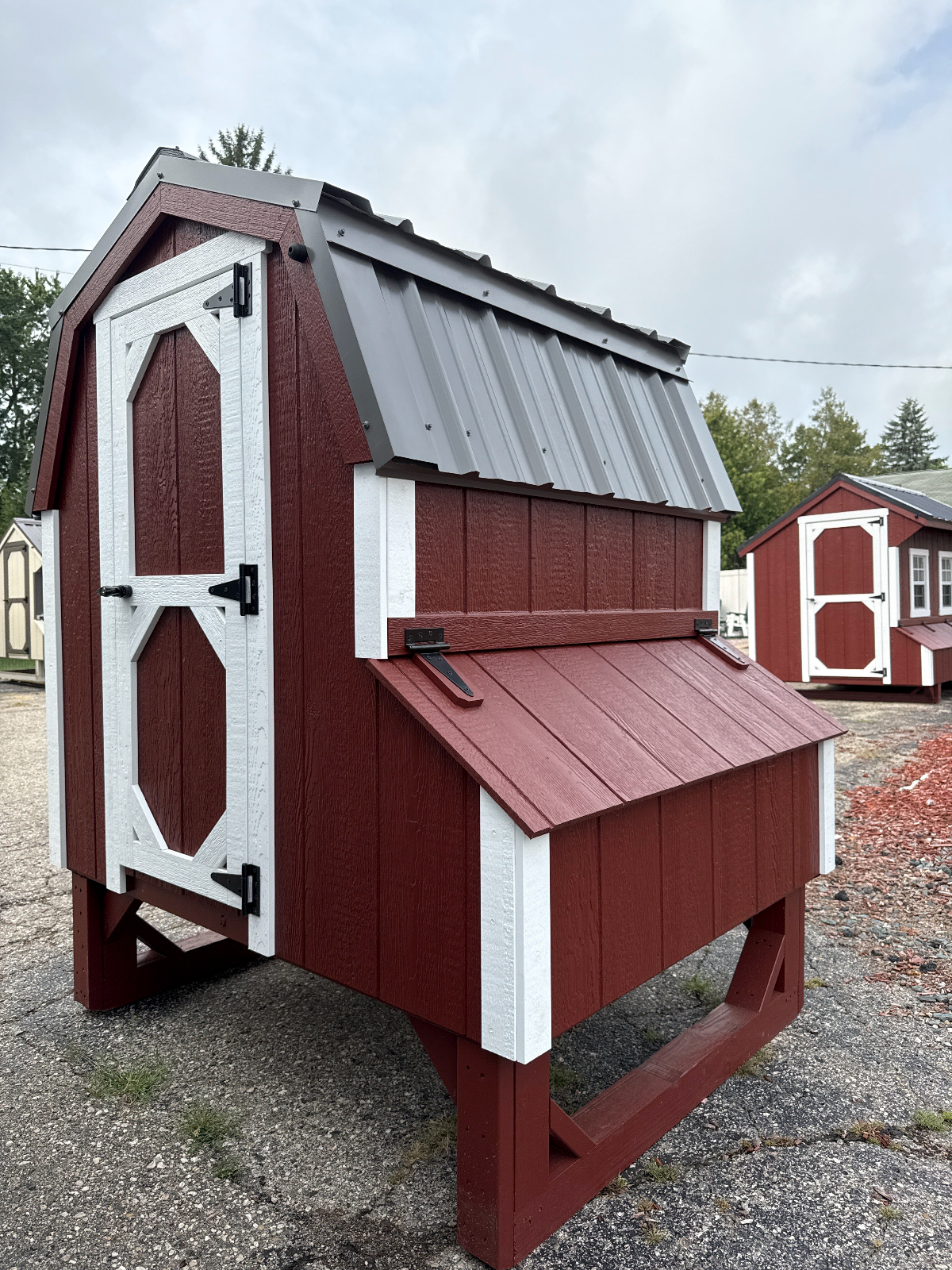 4' x 4' Gambrel Dutch Coop 4x4 for Compact Chicken Storage in DeWitt, MI for sale in DeWitt, MI